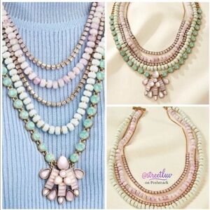 Stella & Dot Modern Bohemian Beaded Statement Necklace
